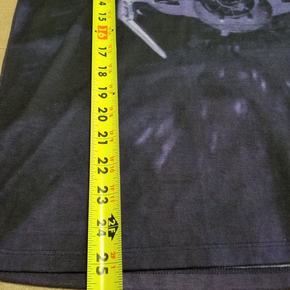 Rock & Republic Women Star Wars Top Blue Size Small T-Shirt Graphic Tie Fighter - Picture 7 of 10